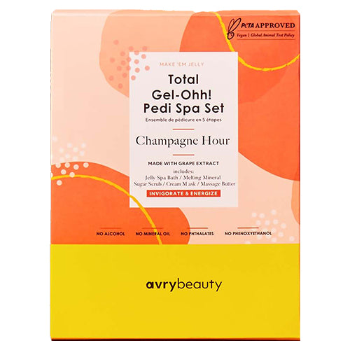 AvryBeauty Gel-Ohh! 5 Step Pedi Kit | Champagne Hour
