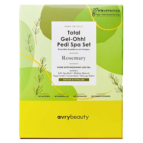 AvryBeauty Gel-Ohh! 5 Step Pedi Kit | Rosemary Case (50 Pack)