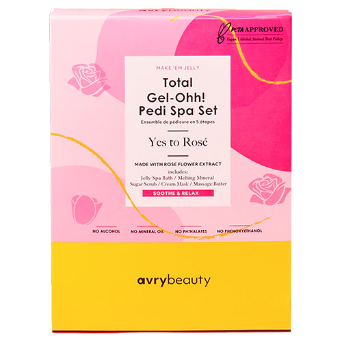 AvryBeauty Gel-Ohh! 5 Step Pedi Kit | Yes To Rose