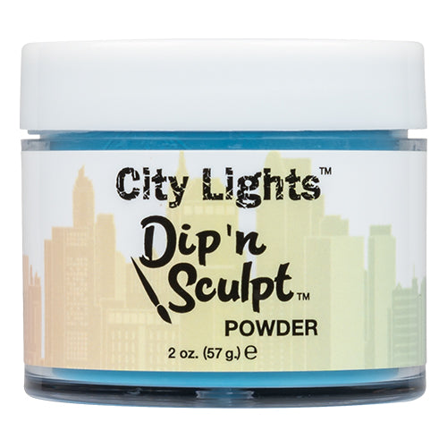 Nouveau Nail City Lights Dip 'N Sculpt | Bangkok Blues 2oz