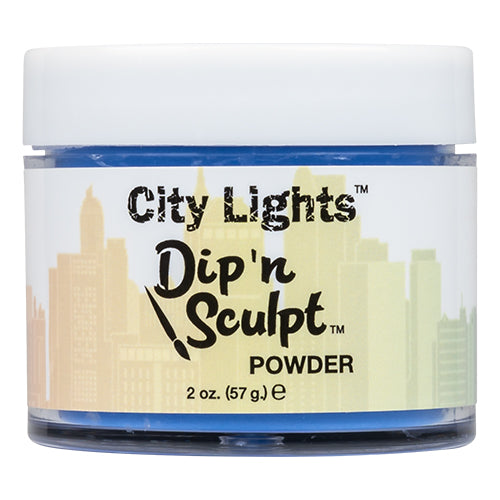 Nouveau Nail City Lights Dip 'N Sculpt | Brisbane Blue 2oz
