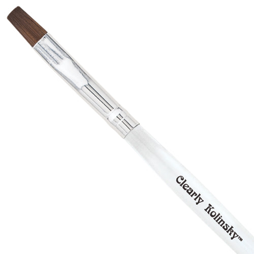 Americanails Clearly Kolinsky | Precision Square Gel Brush