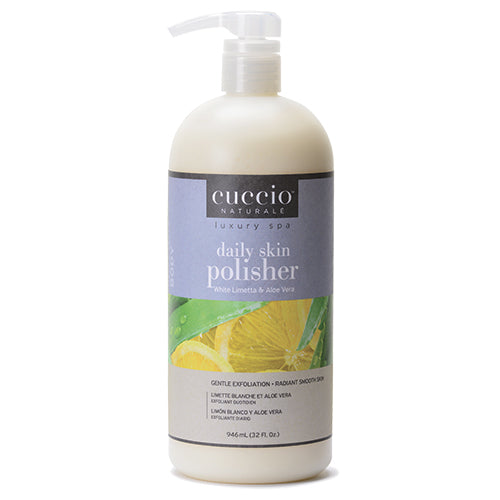 Cuccio Daily Skin Polisher | White Limetta & Aloe Vera 32oz