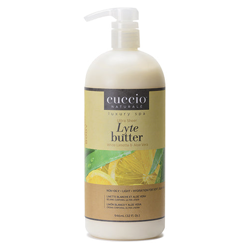 Manteca corporal Cuccio Lyte | Limetta blanca y aloe vera 940 ml
