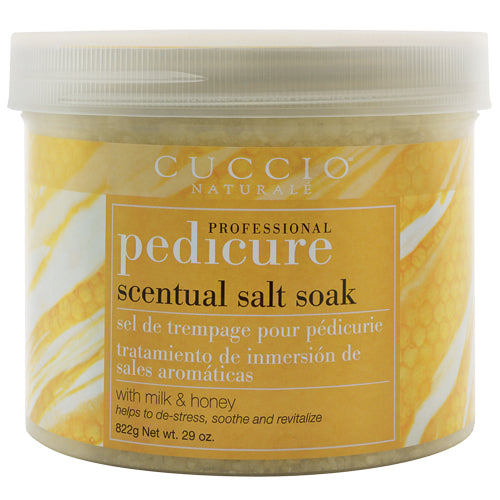 Cuccio Pedicure Scentual Salt Soak | Milk & Honey 29oz