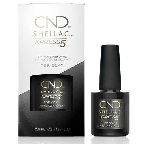 Capa superior CND Shellac Xpress5 tamaño profesional 0.5 oz