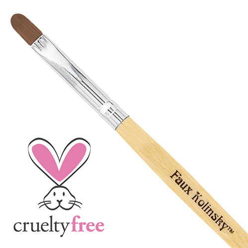 Americanails Faux Kolinsky Bamboo Series | Pincel de gel ovalado