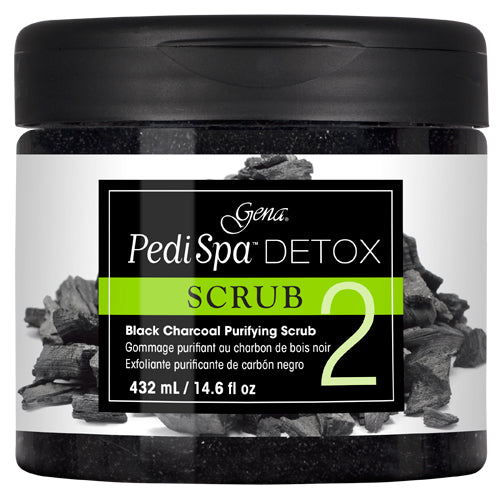 Gena PediSpa Detox Charcoal Scrub 14.6oz