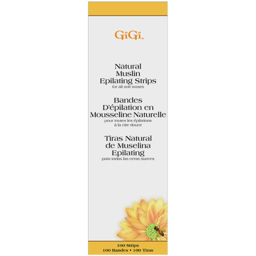 Tiras de muselina natural GiGi | Grandes (100 unidades)