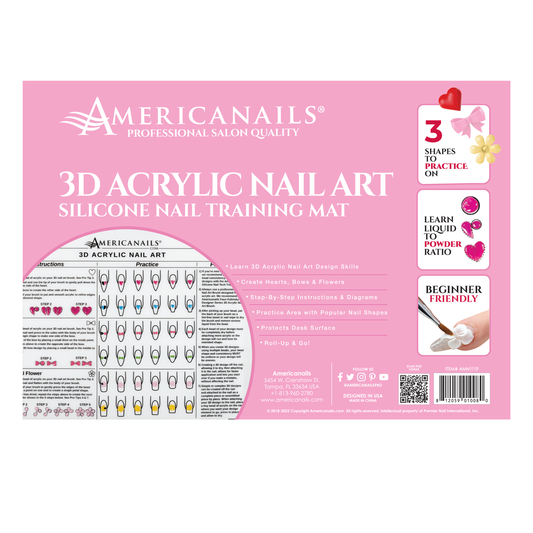 Americanails Silicone 3D Acrylic Nail Art Training Mat