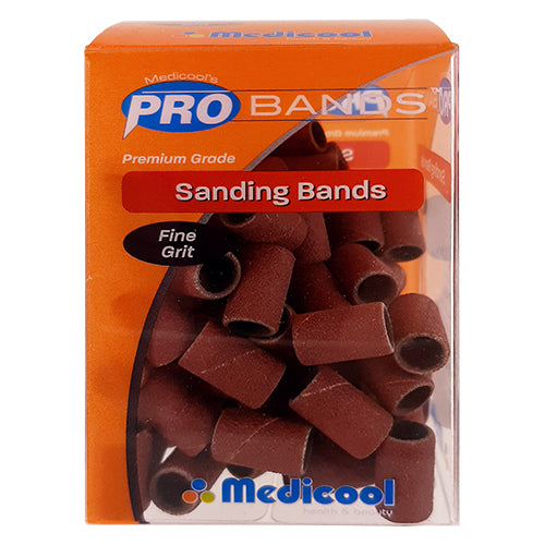Medicool Pro Brown Sanding Bands | Fine 100ct