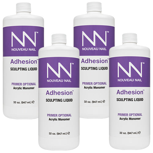 Nouveau Nail Adhesion Sculpting Liquid 32oz Case (4 Pack)