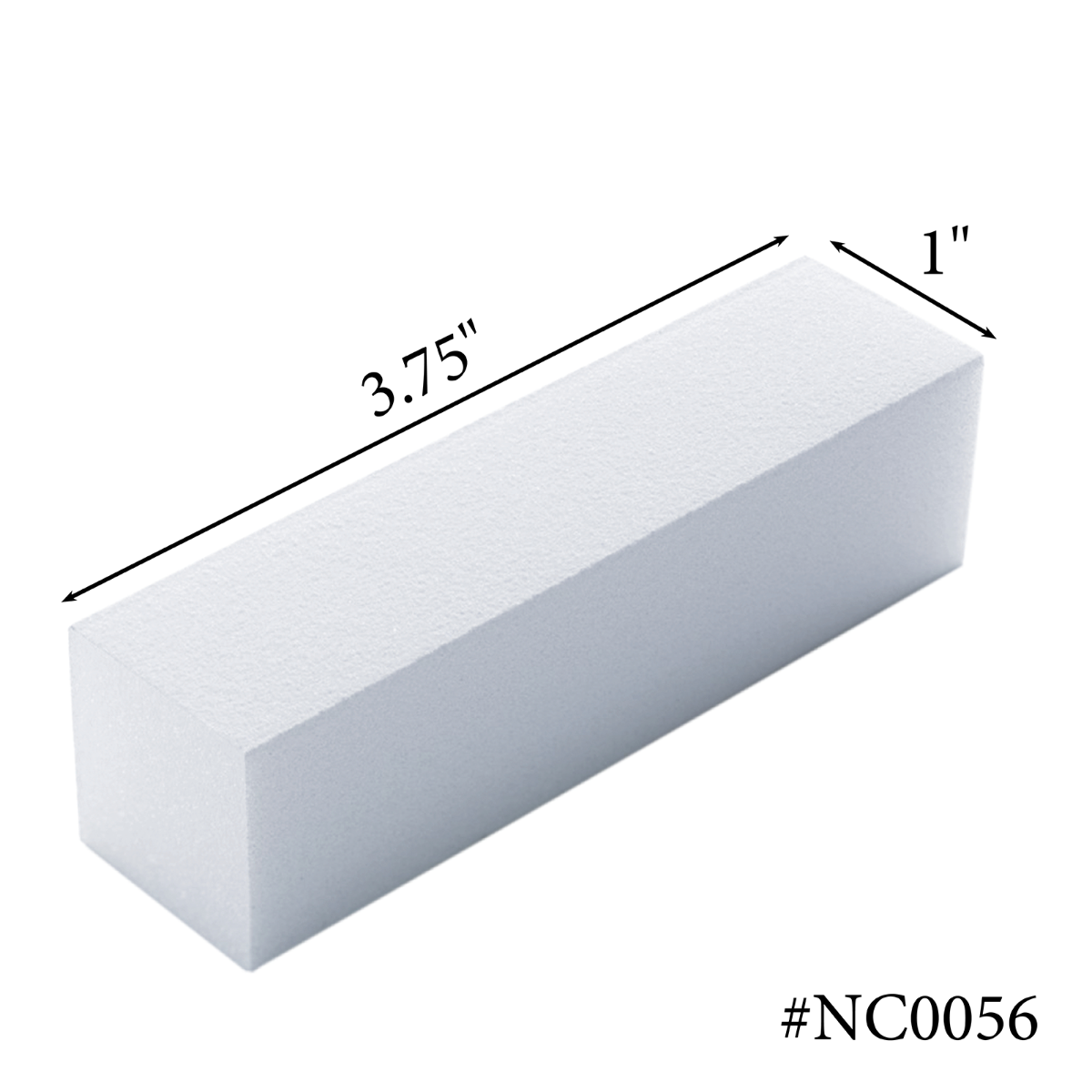 Americanails Premium White Block Buffers | 120 Grit Case 1500ct