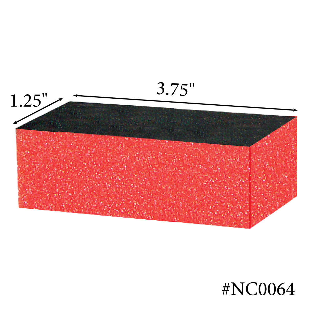 Americanails Premium Sani Block Buffers | Orange 100/180 Grit Case 500ct