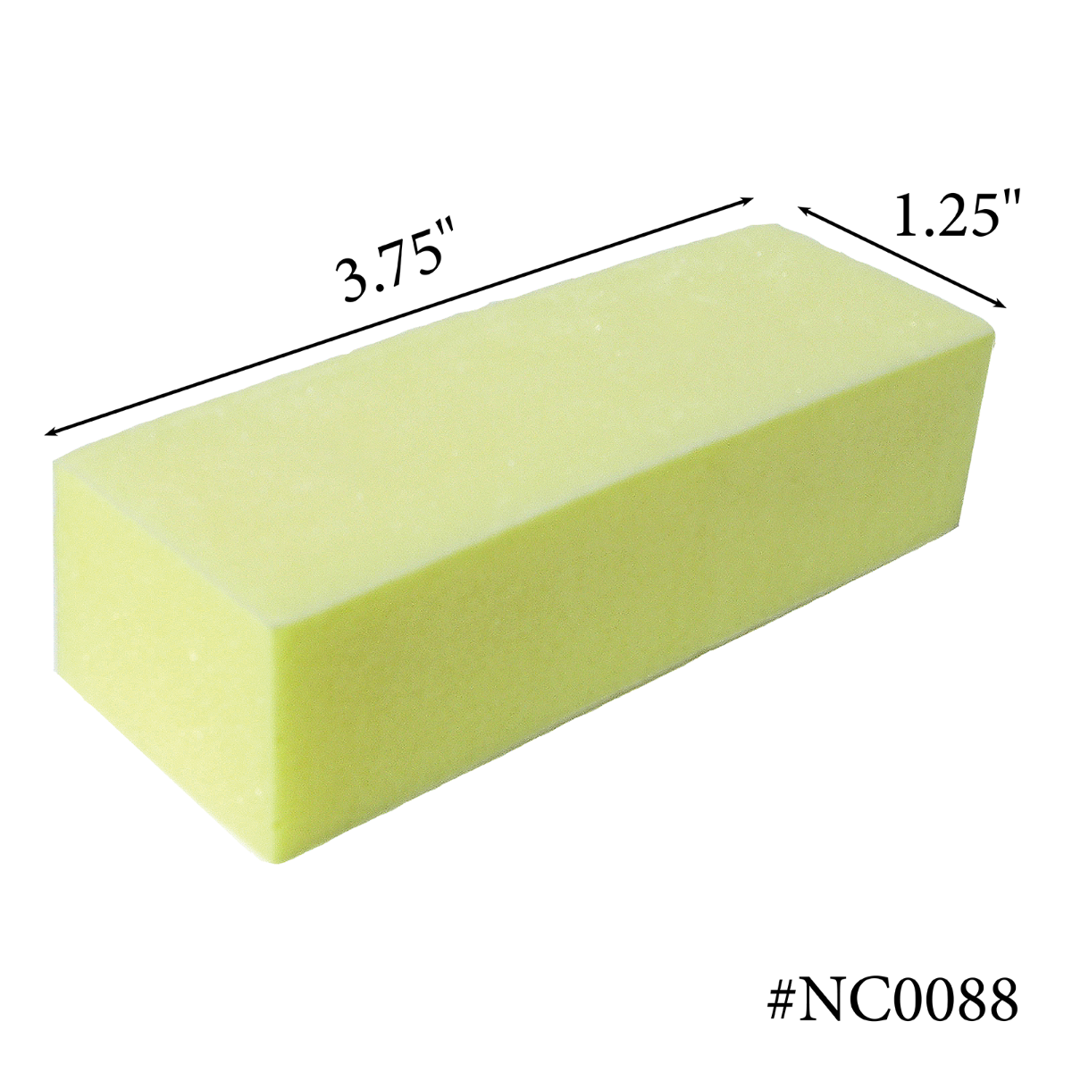 Americanails Premium Yellow Manicure Block Buffers | 220 Grit Case 500ct