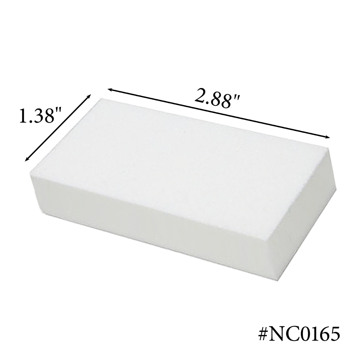 Americanails Premium Slim White Block Buffers | 120 Grit Case 500ct