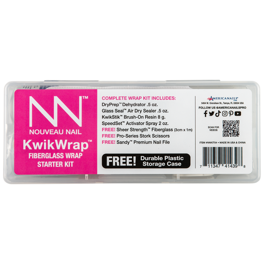 Nouveau Nail KwikWrap Fiberglass Starter Kit