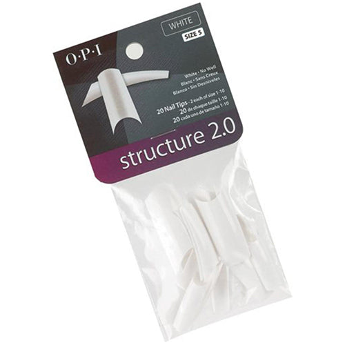 Puntas de uñas OPI Structure 2.0 | (No Well) Blanco n.° 5 20 unidades