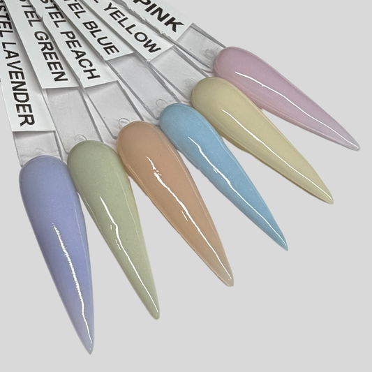 Americanails Colored Acrylic Powders | Pretty Pastel Collection Kit