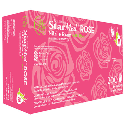 SemperGuard ROSE Nitrile Gloves Case 2000ct