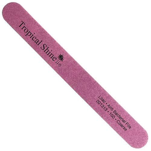 Tropical Shine Anti-Bacterial File | Lilac 100 Grit 12ct