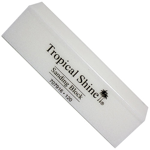Tropical Shine White Sanding Block 120 Grit 12ct