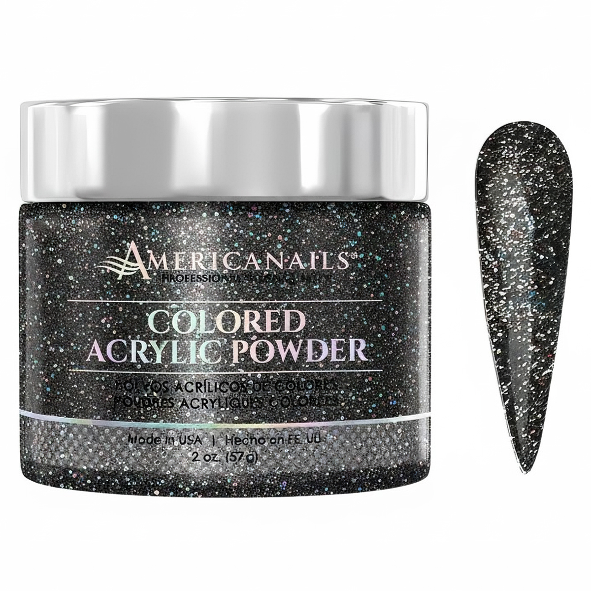 Americanails Colored Acrylic Powder | Confetti Glitter 2oz