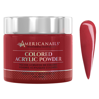 Americanails Colored Acrylic Powder | Crimson Red 2oz