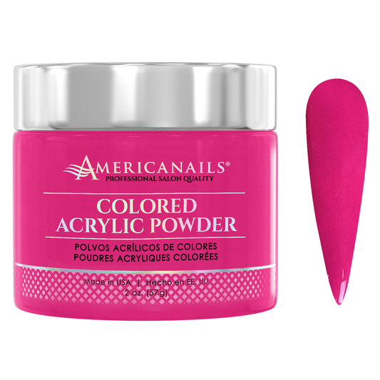 Americanails Colored Acrylic Powder | Neon Pink 2oz