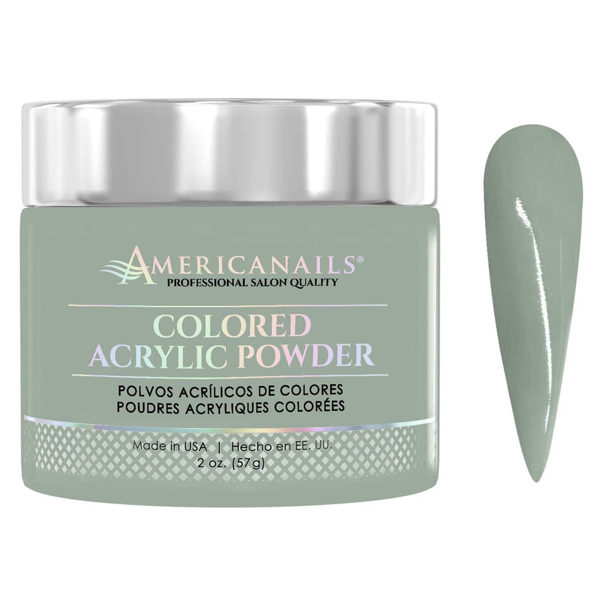 Americanails Colored Acrylic Powder | Pastel Green 2oz
