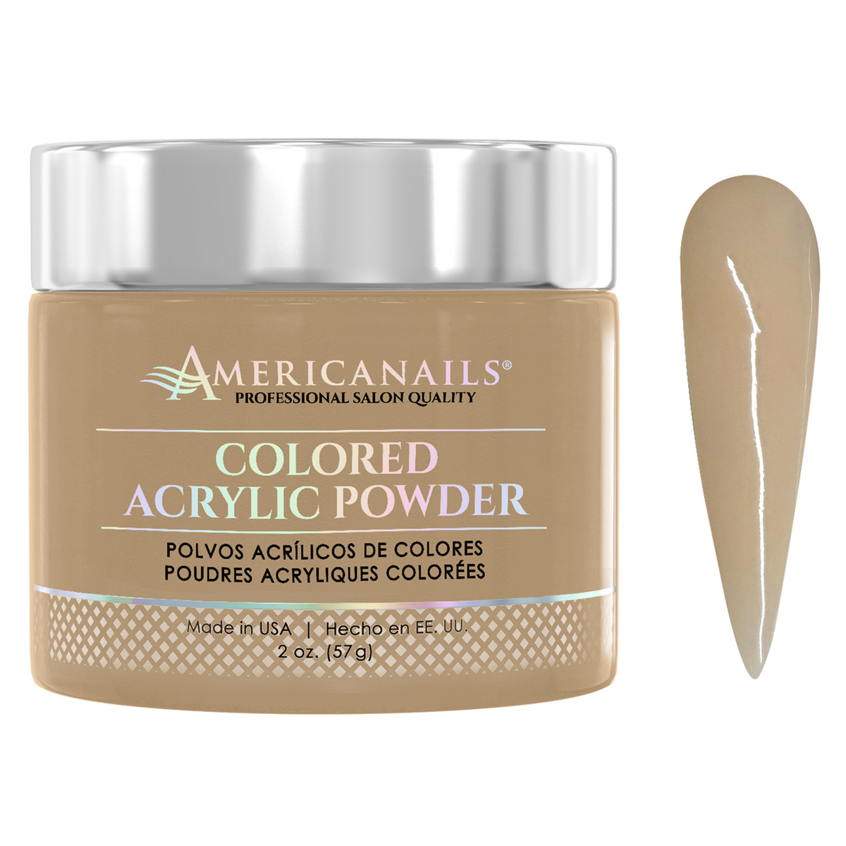 Americanails Colored Acrylic Powder | Pastel Peach 2oz