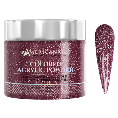 Americanails Colored Acrylic Powder | Pink Glitter 2oz