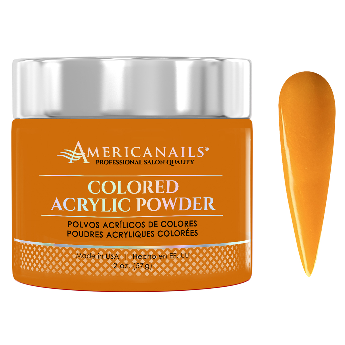Americanails Colored Acrylic Powder | Pure Yellow 2oz