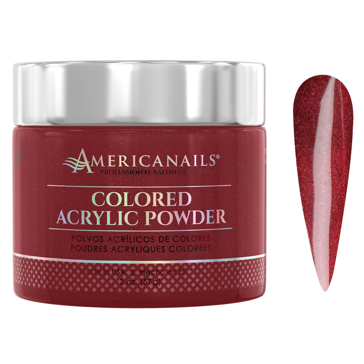Americanails Colored Acrylic Powder | Red Wine 2oz