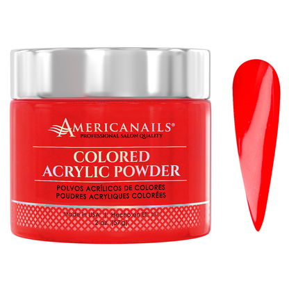 Americanails Colored Acrylic Powder | Scarlet Red 2oz