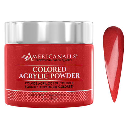 Americanails Colored Acrylic Powder | Sparkling Red 2oz