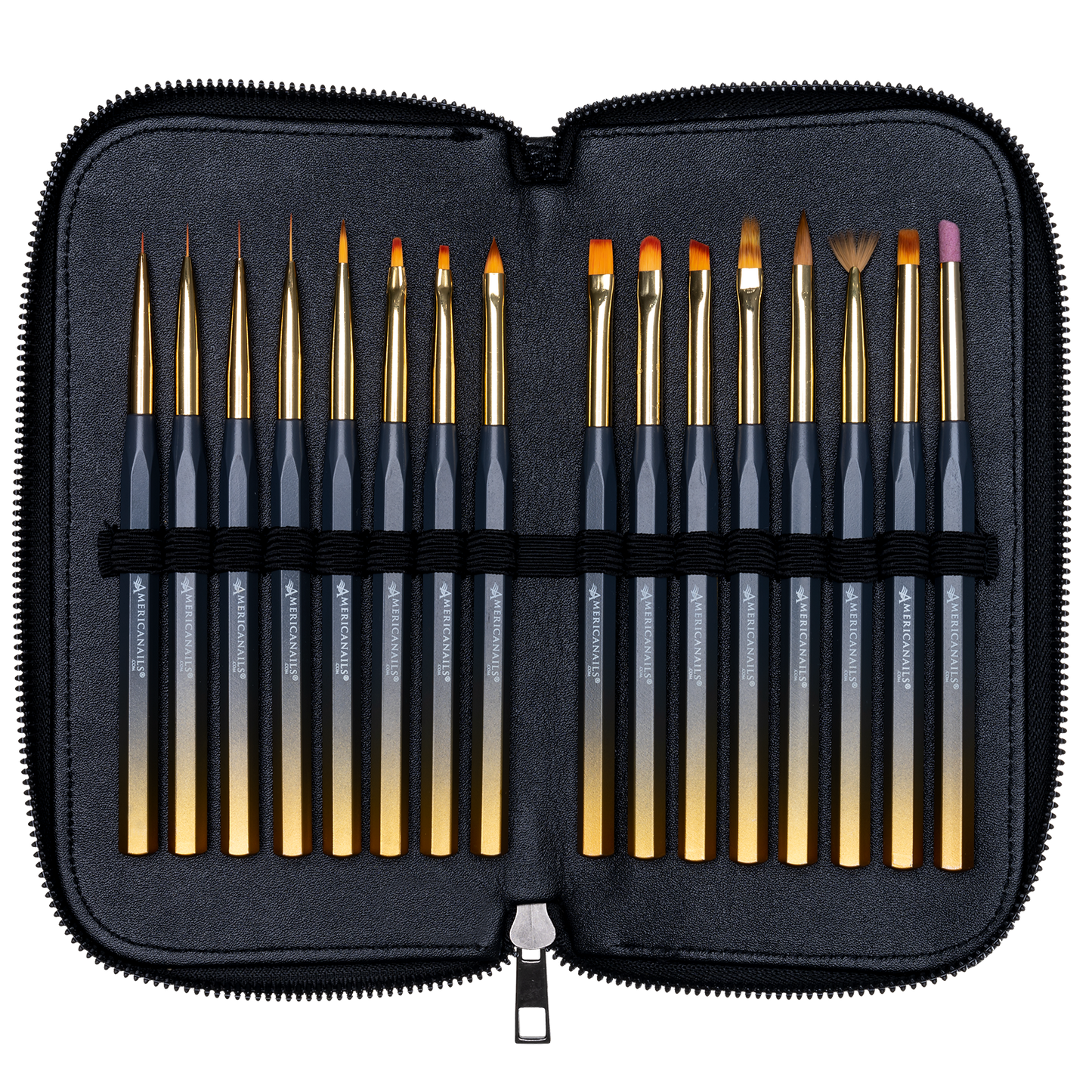 Americanails Pro-Series Nail Art Brush Collection 16ct