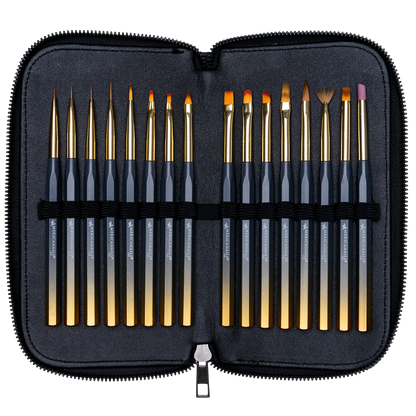 Americanails Pro-Series Nail Art Brush Collection 16ct