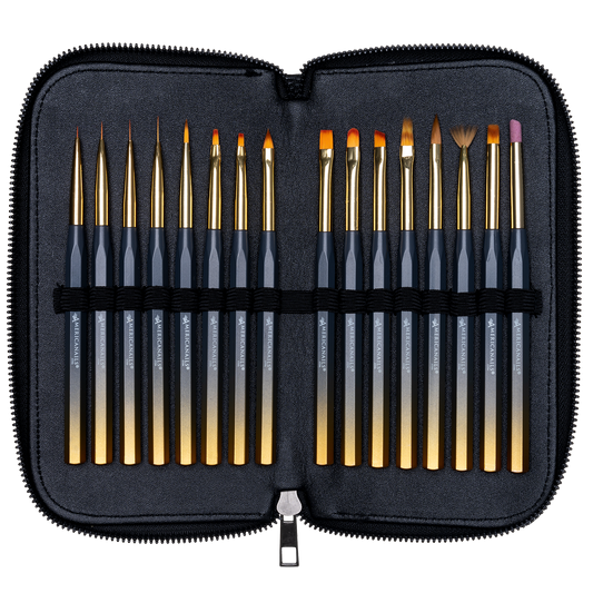 Americanails Pro-Series Nail Art Brush Collection 16ct