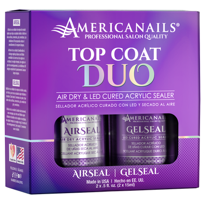 Americanails Top Coat Duo | AirSeal + GelSeal .5oz
