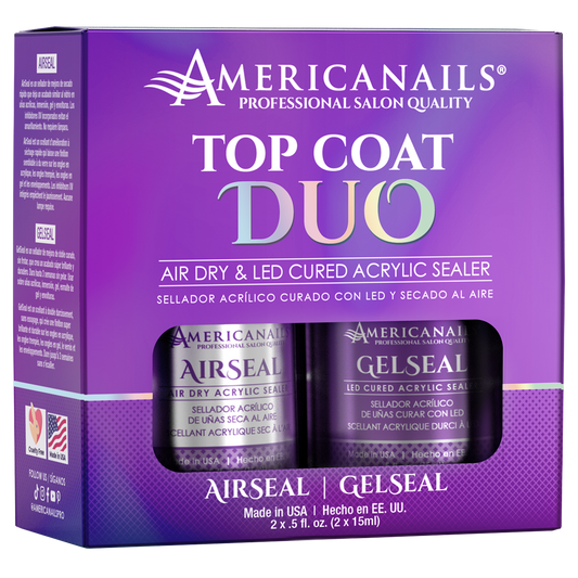 FREE Americanails Top Coat Duo | AirSeal + GelSeal .5oz