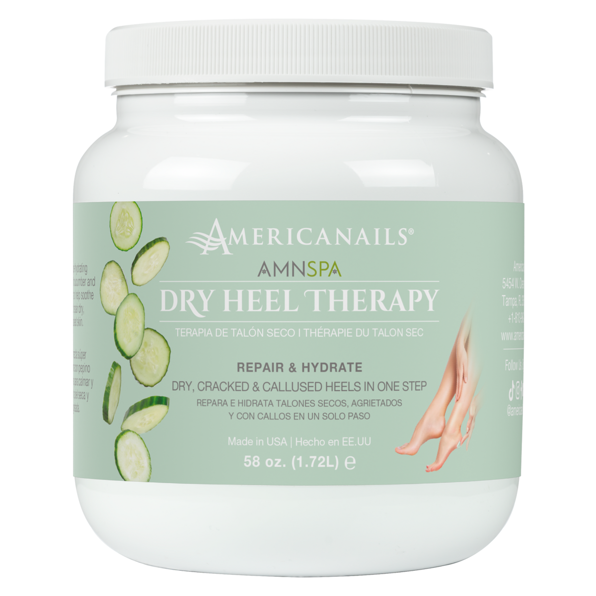 Americanails AMN SPA Terapia para talones secos 4 oz 