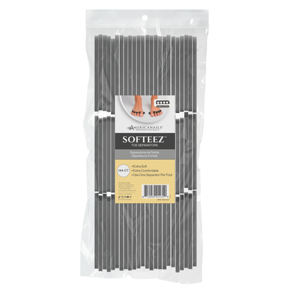 Americanails Softeez Toe Separators | Pure Black 144ct