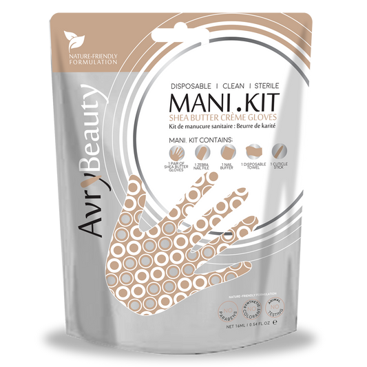 Kit de manicura desechable todo en uno AvryBeauty | Manteca de karité