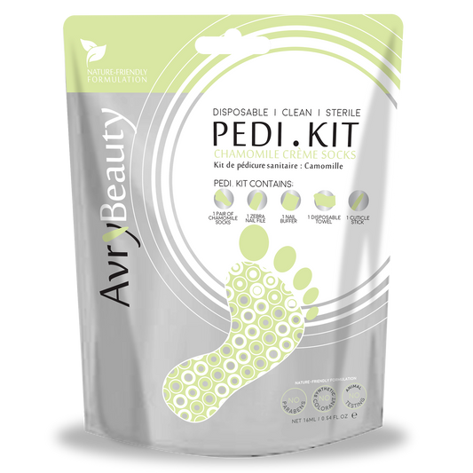 Kit de pedicura desechable todo en uno AvryBeauty | Manzanilla