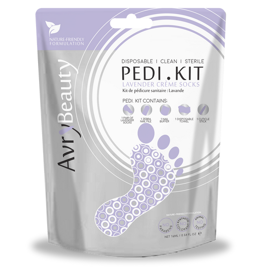 Kit de pedicura desechable todo en uno AvryBeauty | Lavanda