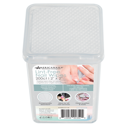 Americanails Lint-Free Nail Wipes 200ct