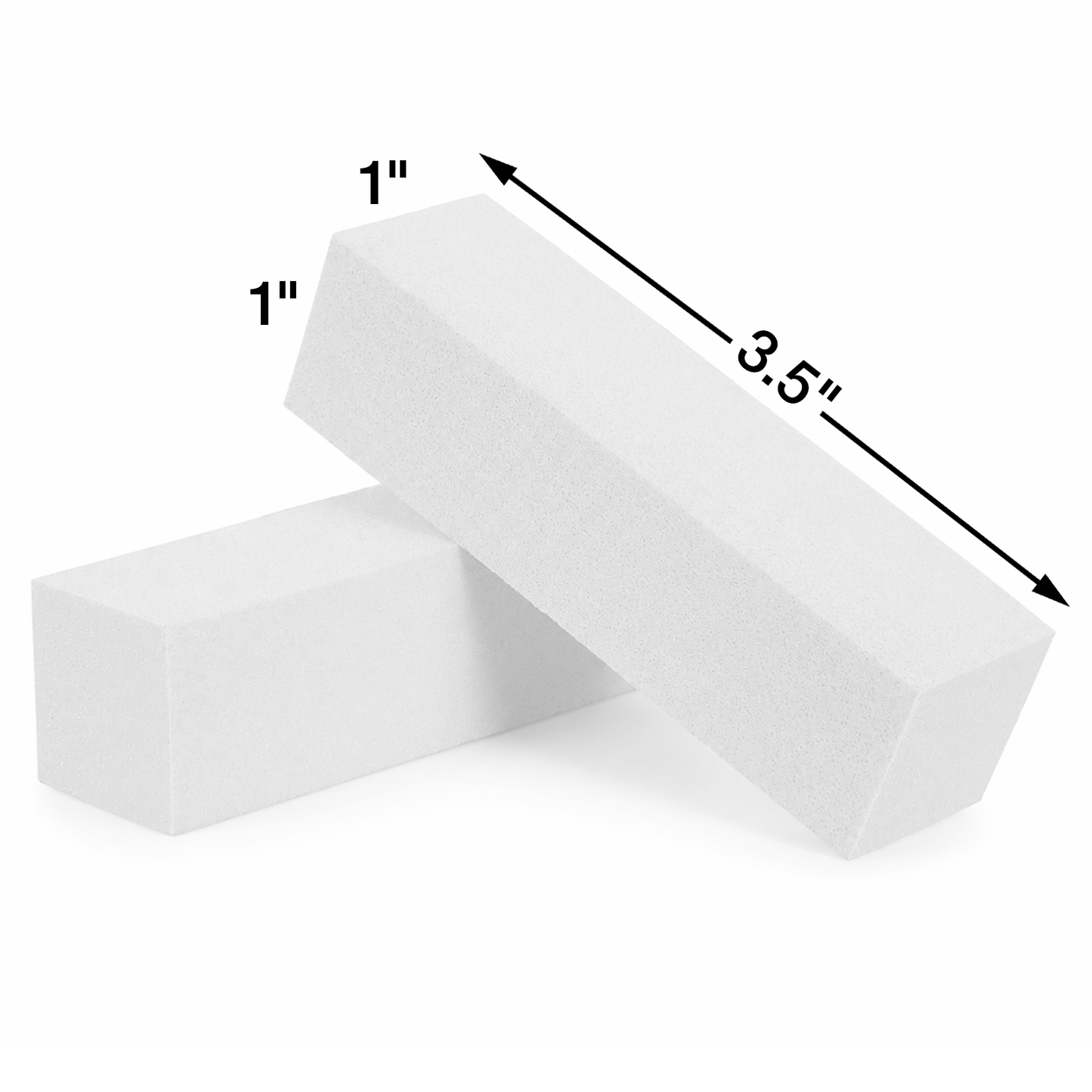 Americanails Disposable Maxi White Buffers | 100/180 Grit 10ct