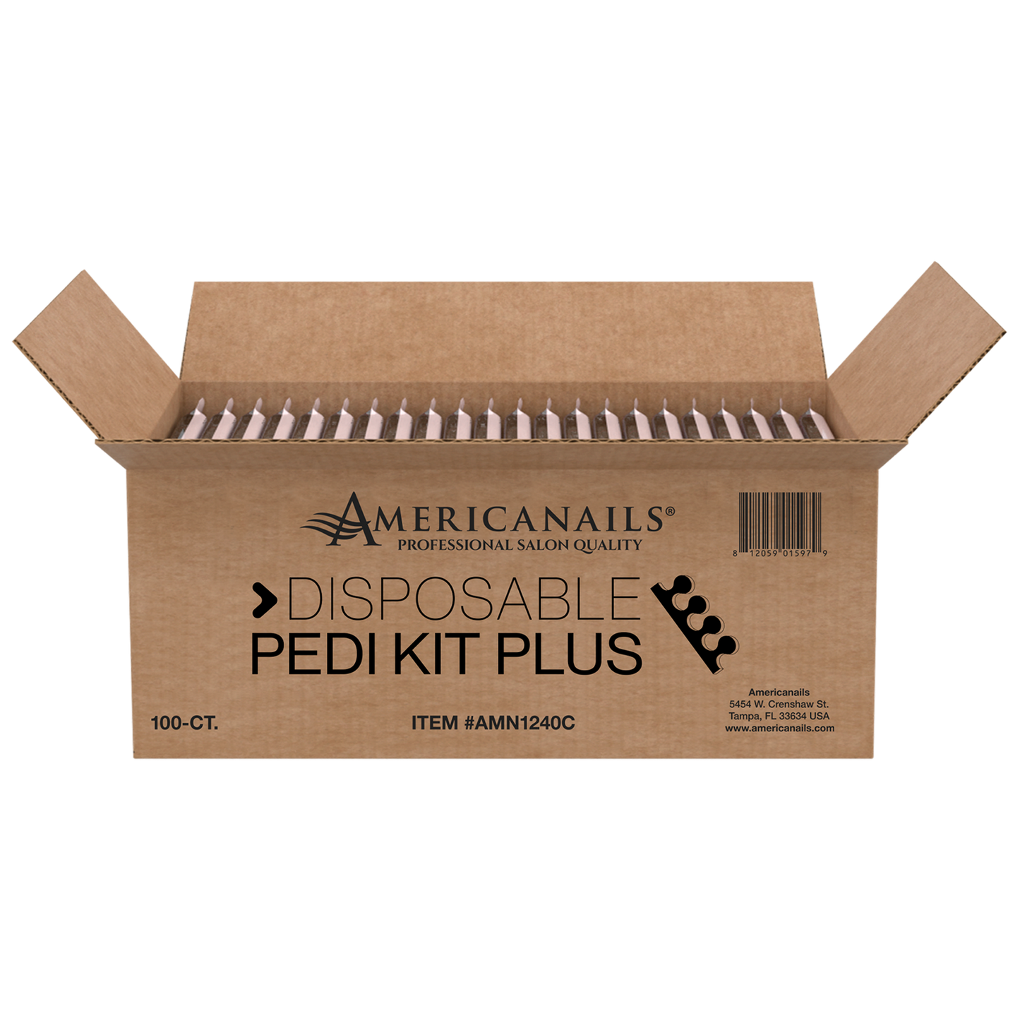 Americanails Disposable Pedi Kit Plus 400ct Case