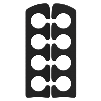 Americanails Softeez Toe Separators | Pure Black 144ct